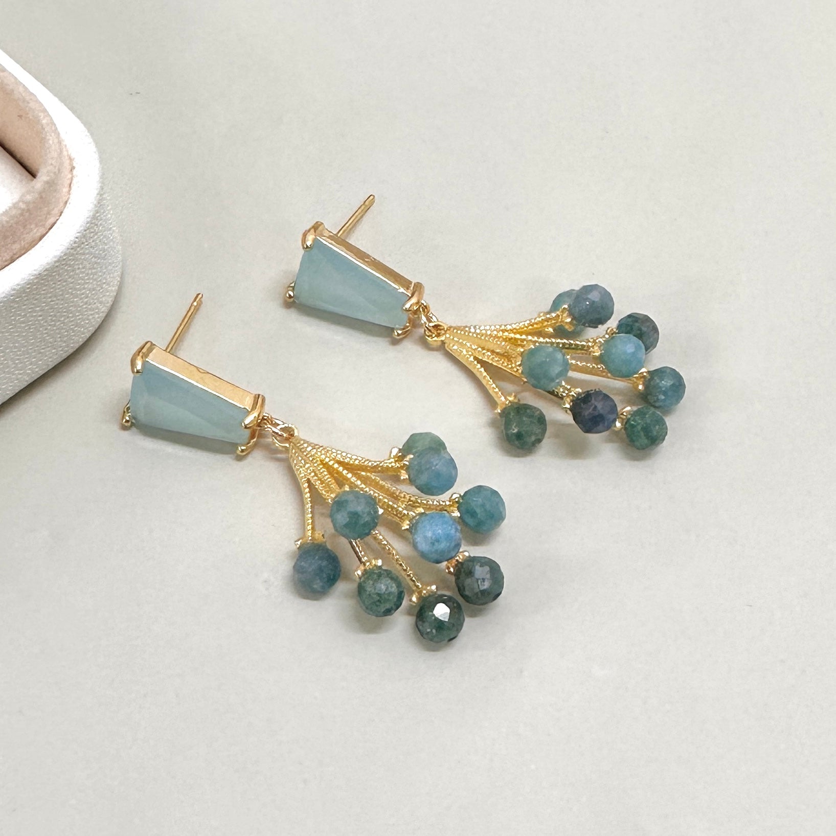 AROS RACIMO | APATITA Y CIRCONITA CELESTE