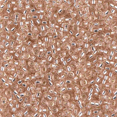 MIYUKI ROUND ROCAILLES 11/0 | 23RR | SILVERLINE ROSADO (C4)