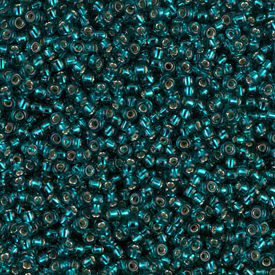 MIYUKI ROUND ROCAILLES 15/0 | 30RR | SILVERLINE VERDE