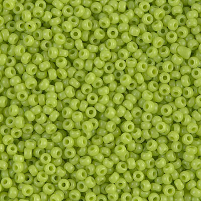 MIYUKI ROUND ROCAILLES 15/0 | 416RR | OPAQUE VERDE