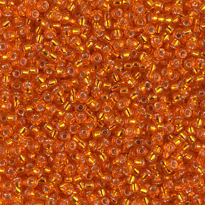 MIYUKI ROUND ROCAILLES 11/0 | 8RR | SILVERLINE NARANJA