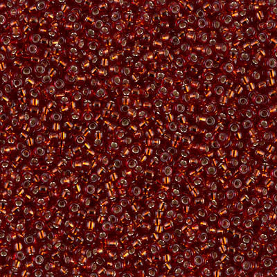 Miyuki Round Rocailles 11/0 | 11DRR | Silverline Rojo C (C2)