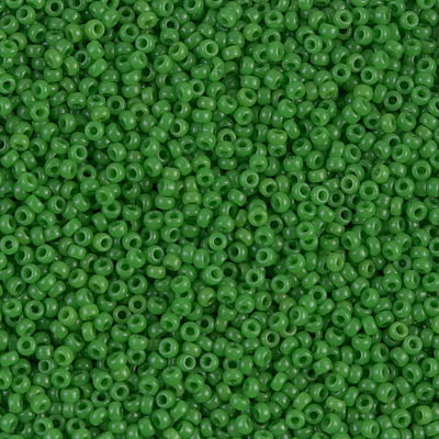 MIYUKI ROUND ROCAILLES 15/0 | 411RR | OPAQUE VERDE