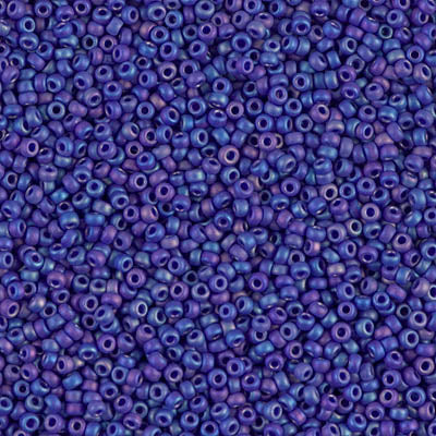 MIYUKI ROUND ROCAILLES 11/0 | 414FRRR | AZUL TORNASOL MATTE