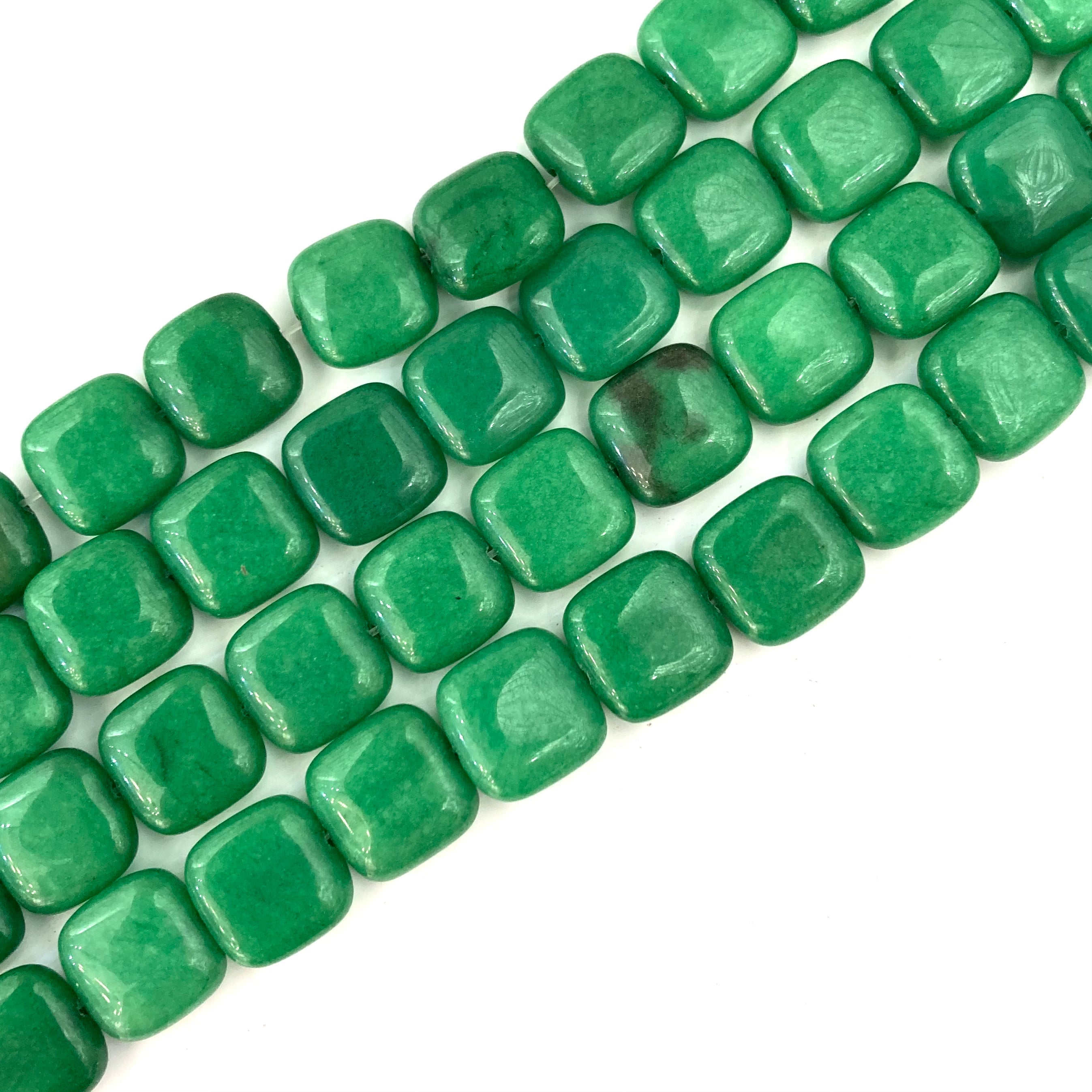 PIEDRA DE DISEÑO | AVENTURINA | CUADRADO IRREGULAR | 14X14MM