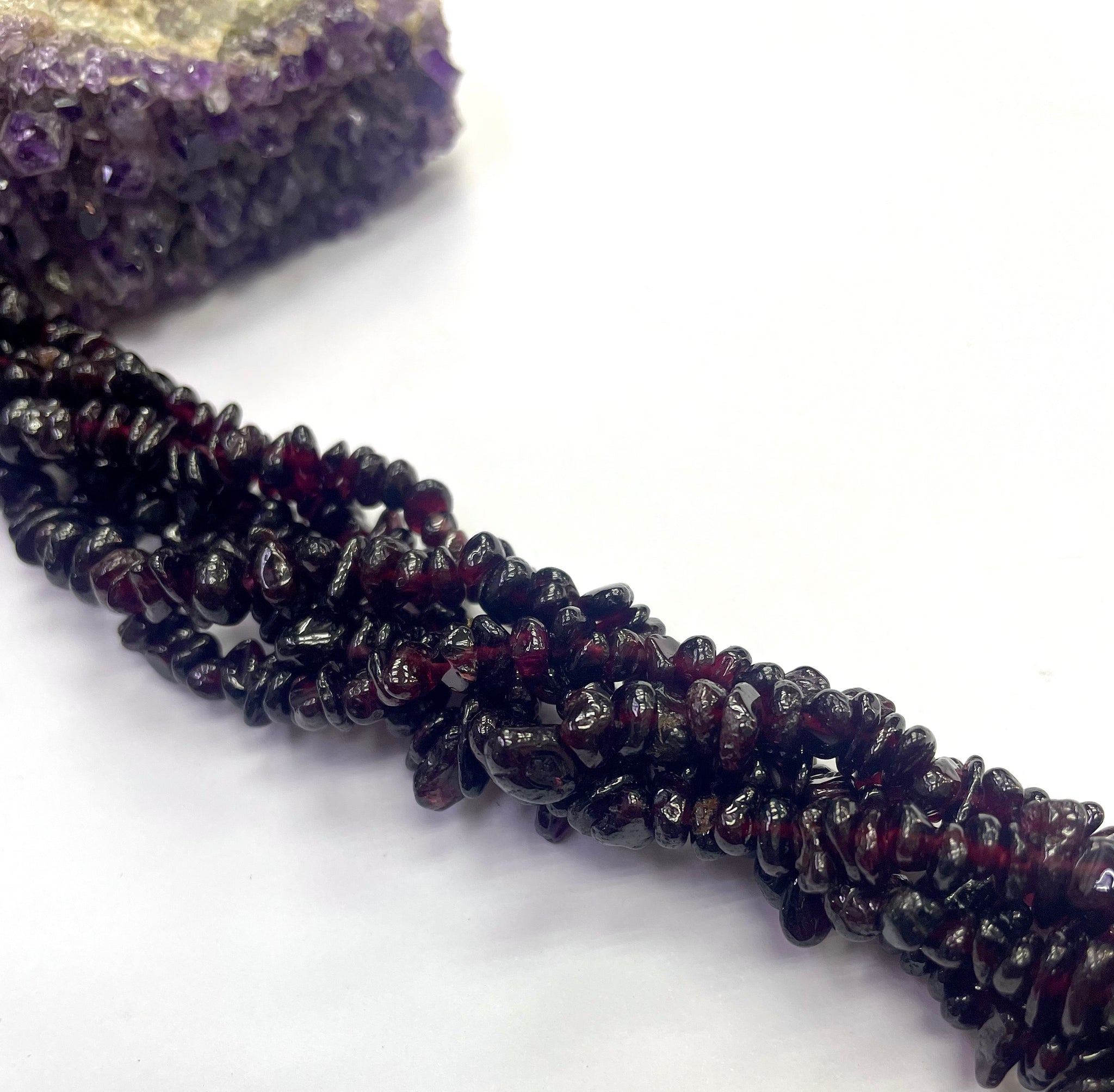 Pulsera Piedra Natural Granate 8mm Energías | Cuotas Sin Interés