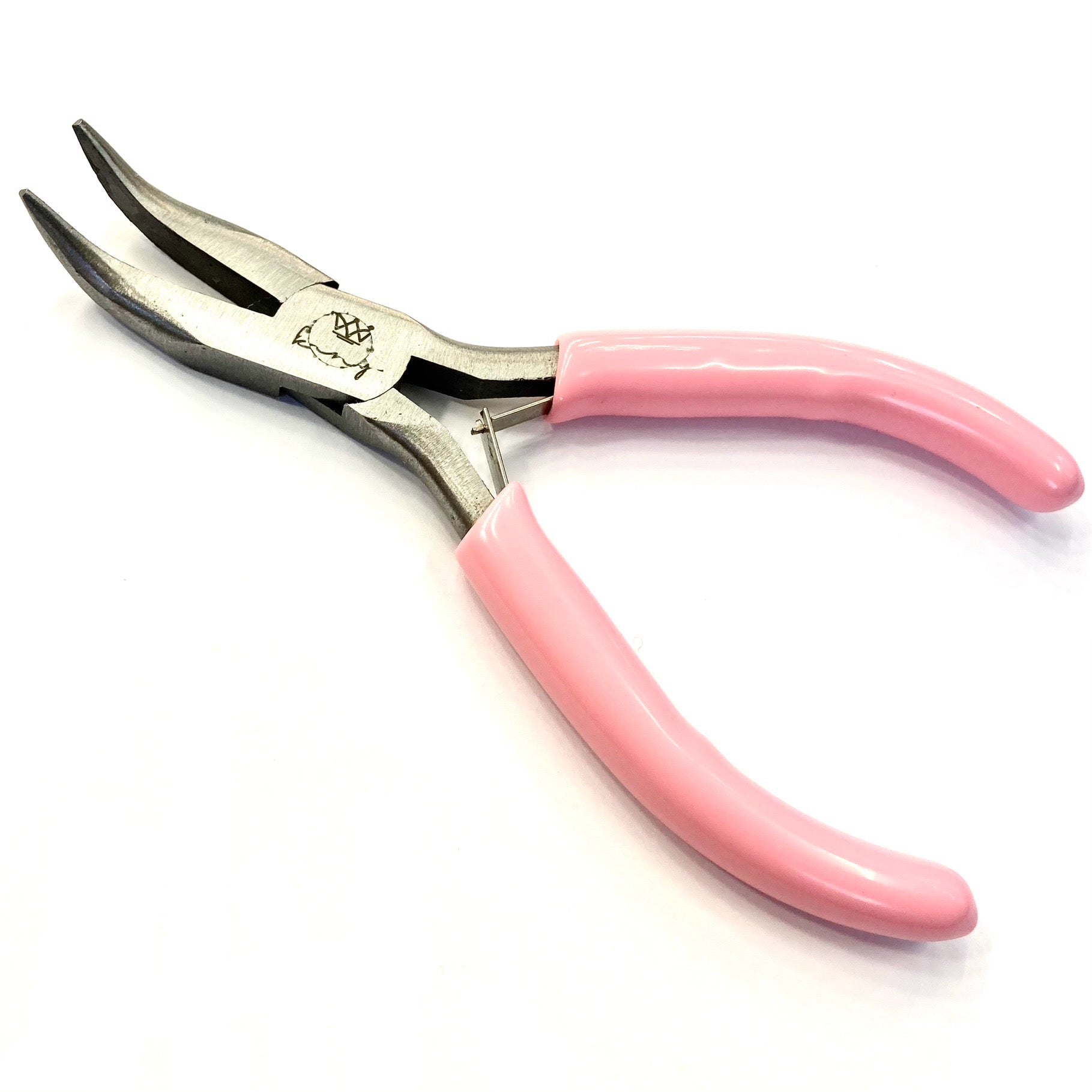 Alicate Rosa Punta Plano curvo | 12cm