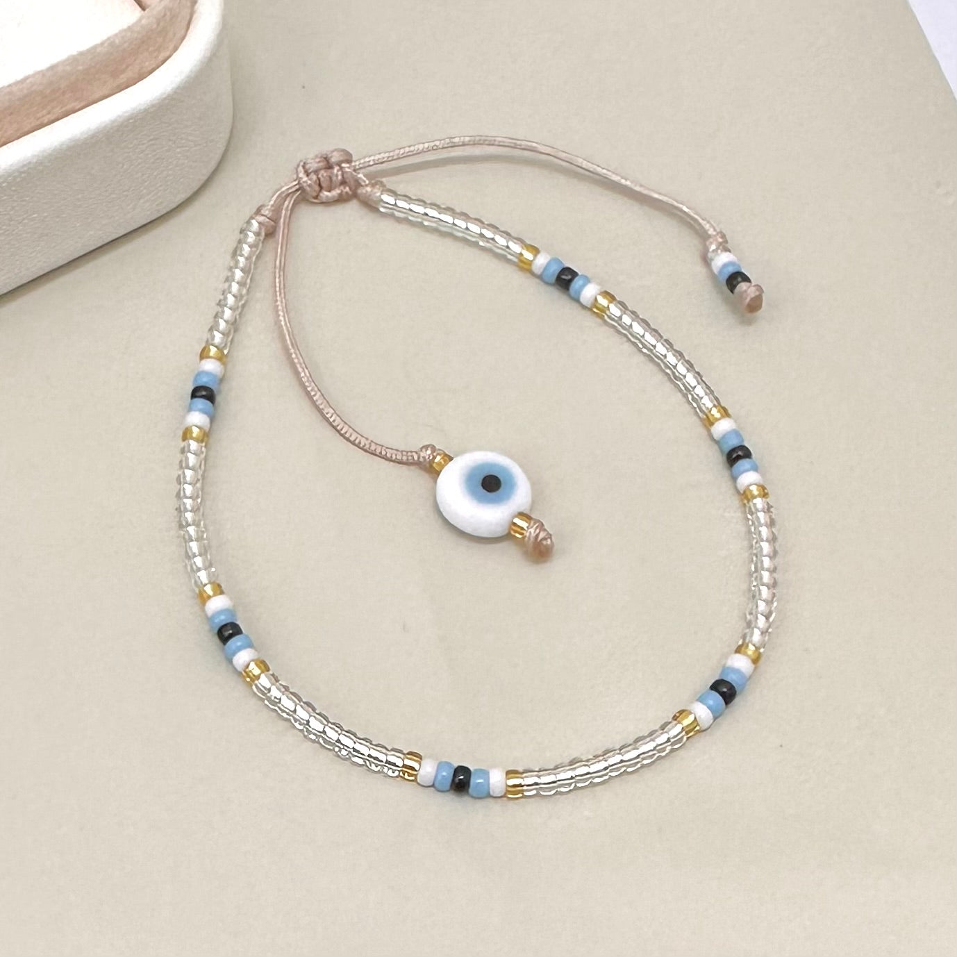 PULSERA PLATEADA | OJITO | LUNAM