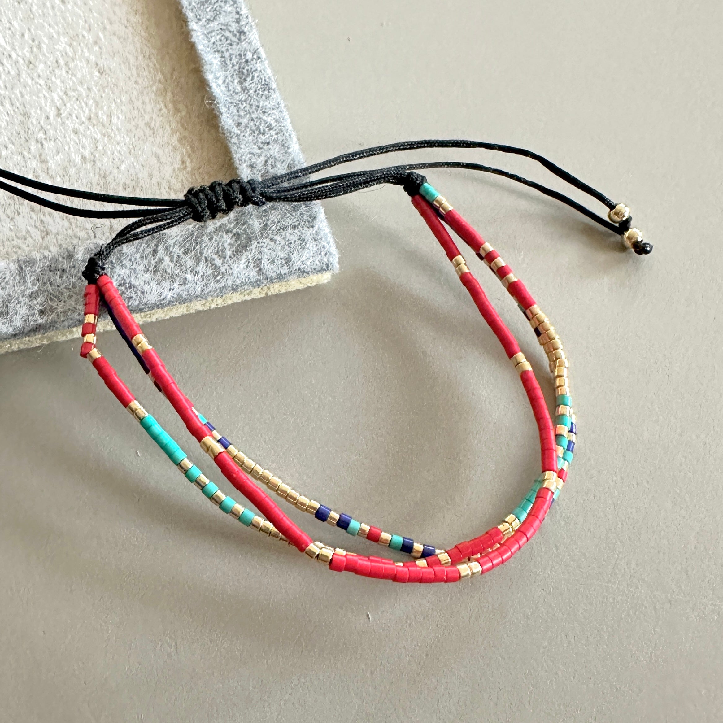 PULSERA TRIPLE MIX COLORES | LUNAM