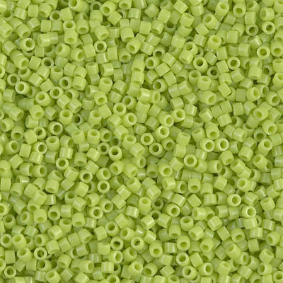 Miyuki Delica Beads 11/0 | 733DB | matte Verde Pistacho