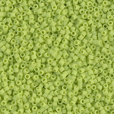 Miyuki Delica Beads 11/0 | 763DB | Matte Verde