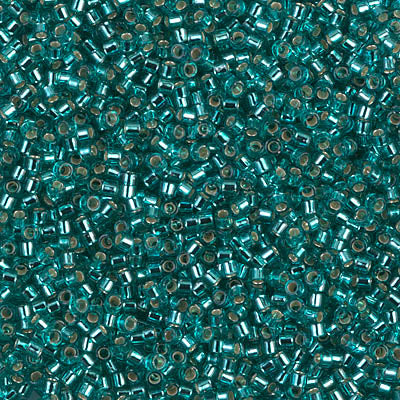 Miyuki Delica Beads 11/0 | 1208DB | Silverline Verde