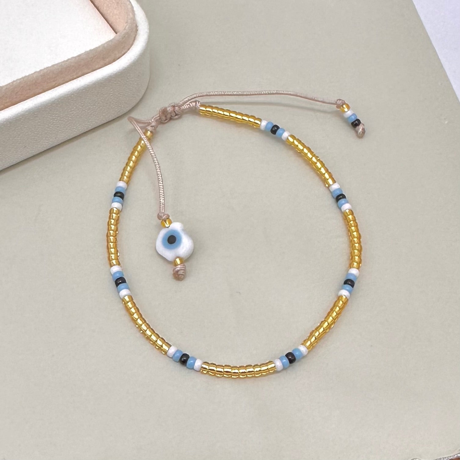 PULSERA DORADA | OJITO | LUNAM