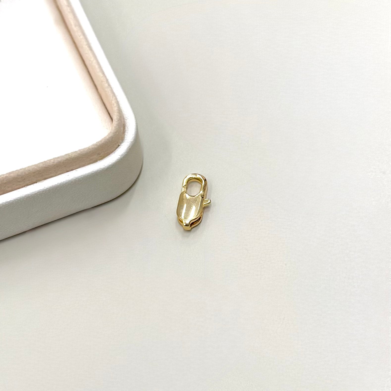 BROCHE MOSQUETON LARGO | BAÑO DE ORO