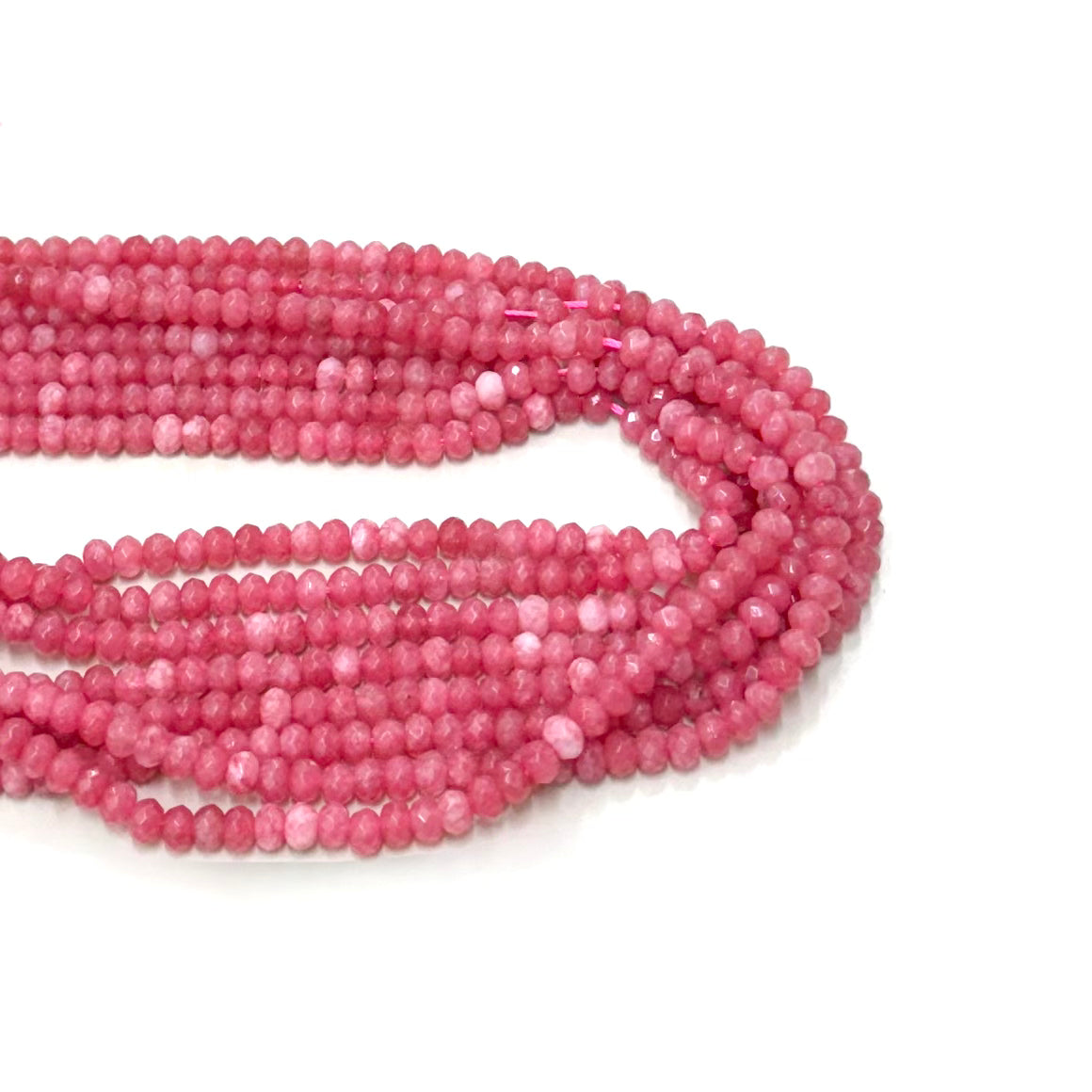 AGATA FACETADA RONDELL 6MM | CHERRY MATIZADO