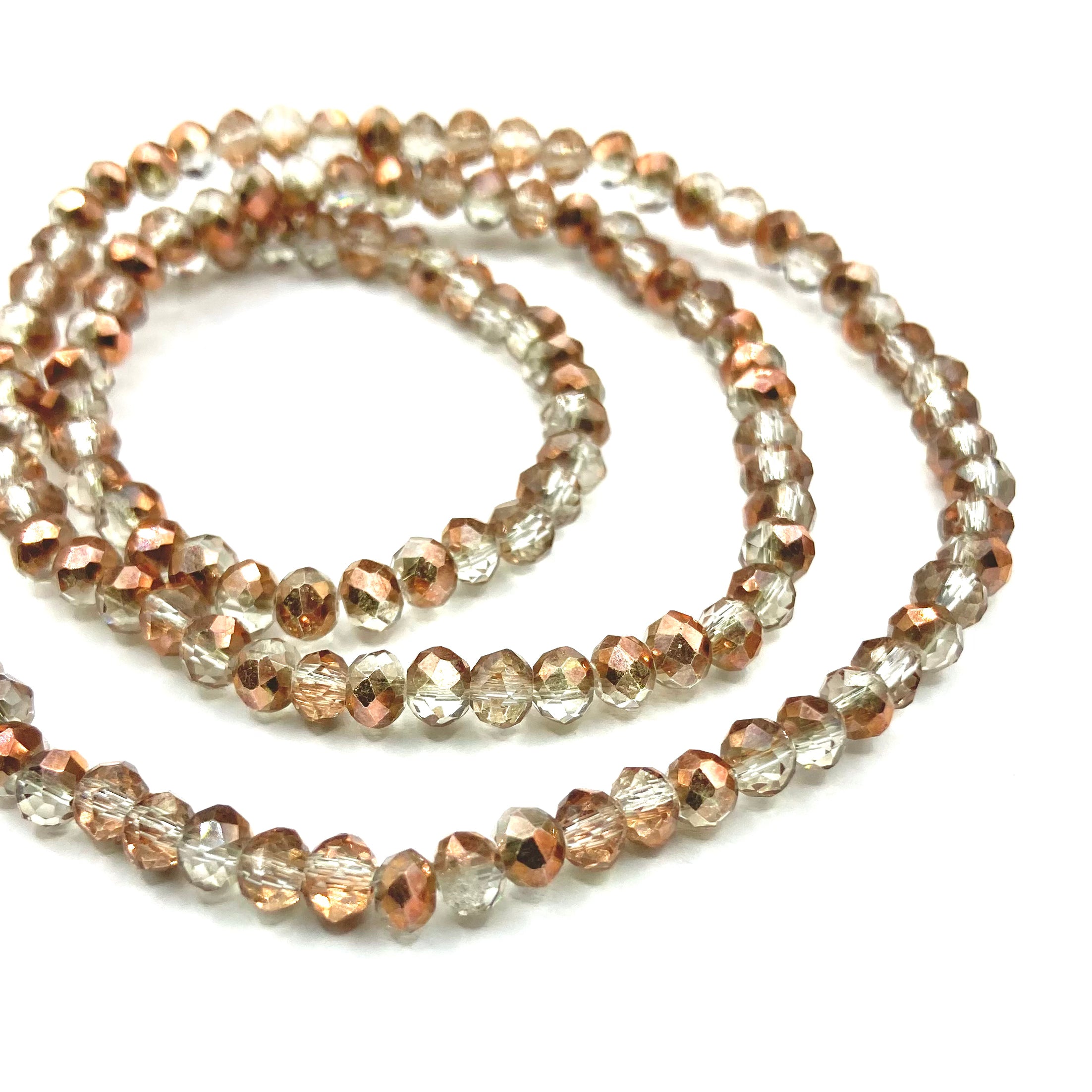 CRISTAL CHATO | 4MM | BICOLOR HUMO GOLDROSE