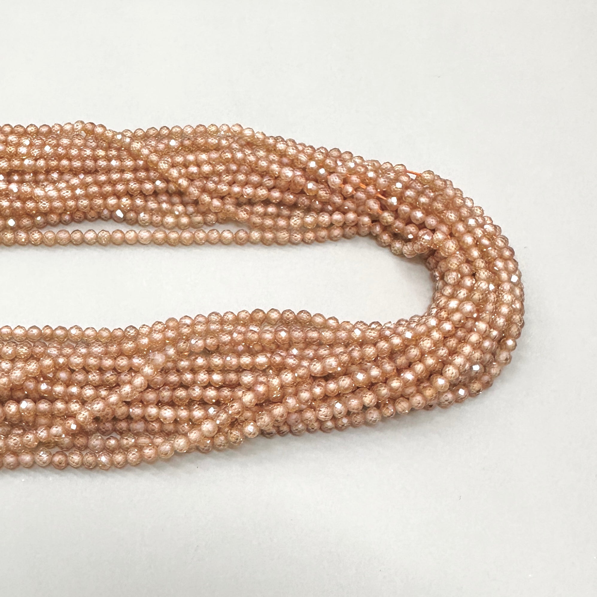 CIRCONITA MICROFACETADA | BEIGE OSCURO | 3MM