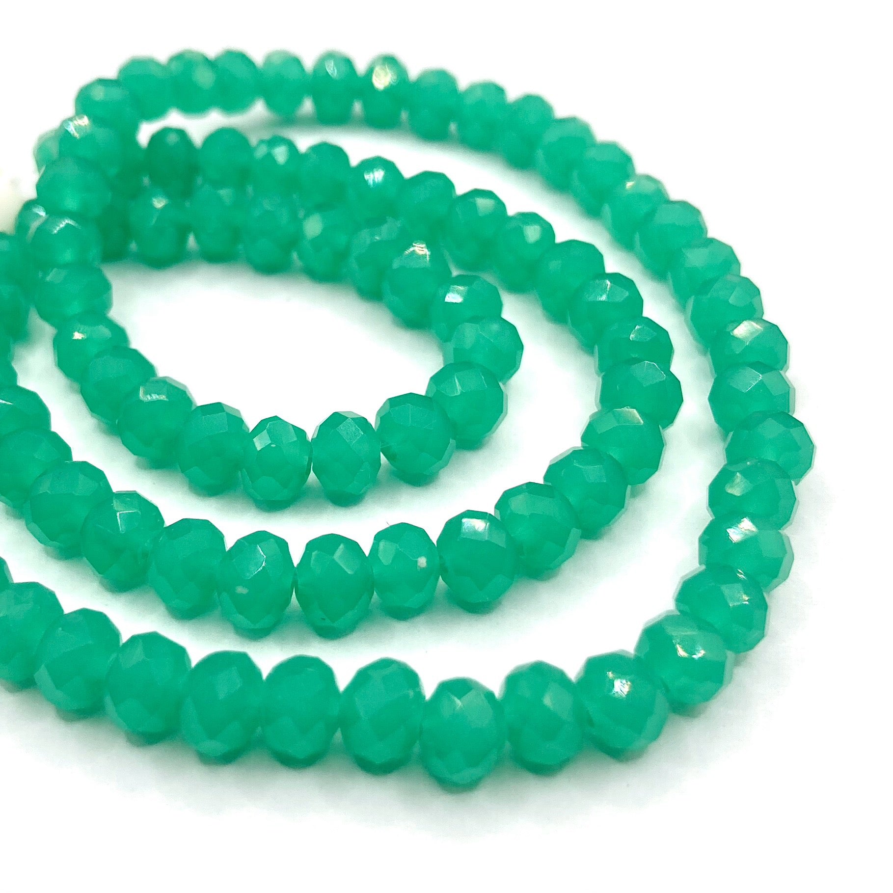 Cristal chato | 6 mm | Verde Opaco 3