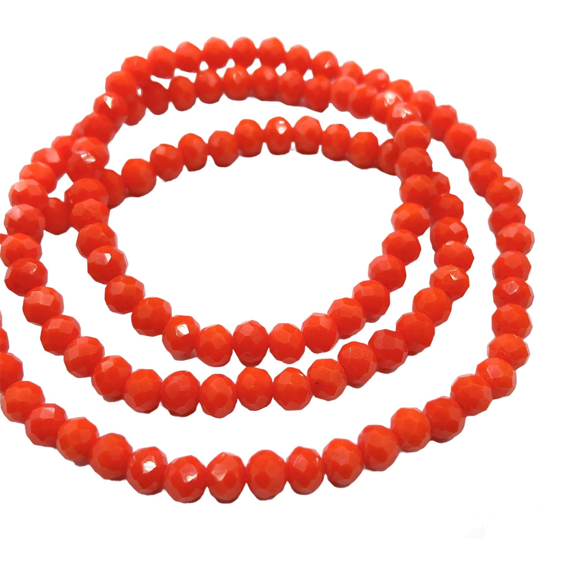 Cristal Chato | 4mm | Matte Naranja