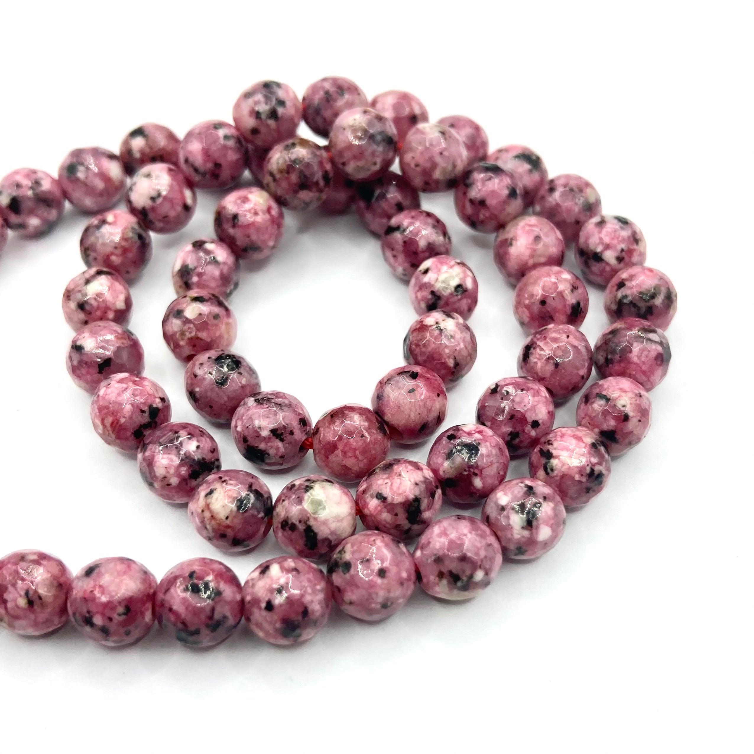 AGATA FACETADA | 6MM | ROSADO JASPEADO
