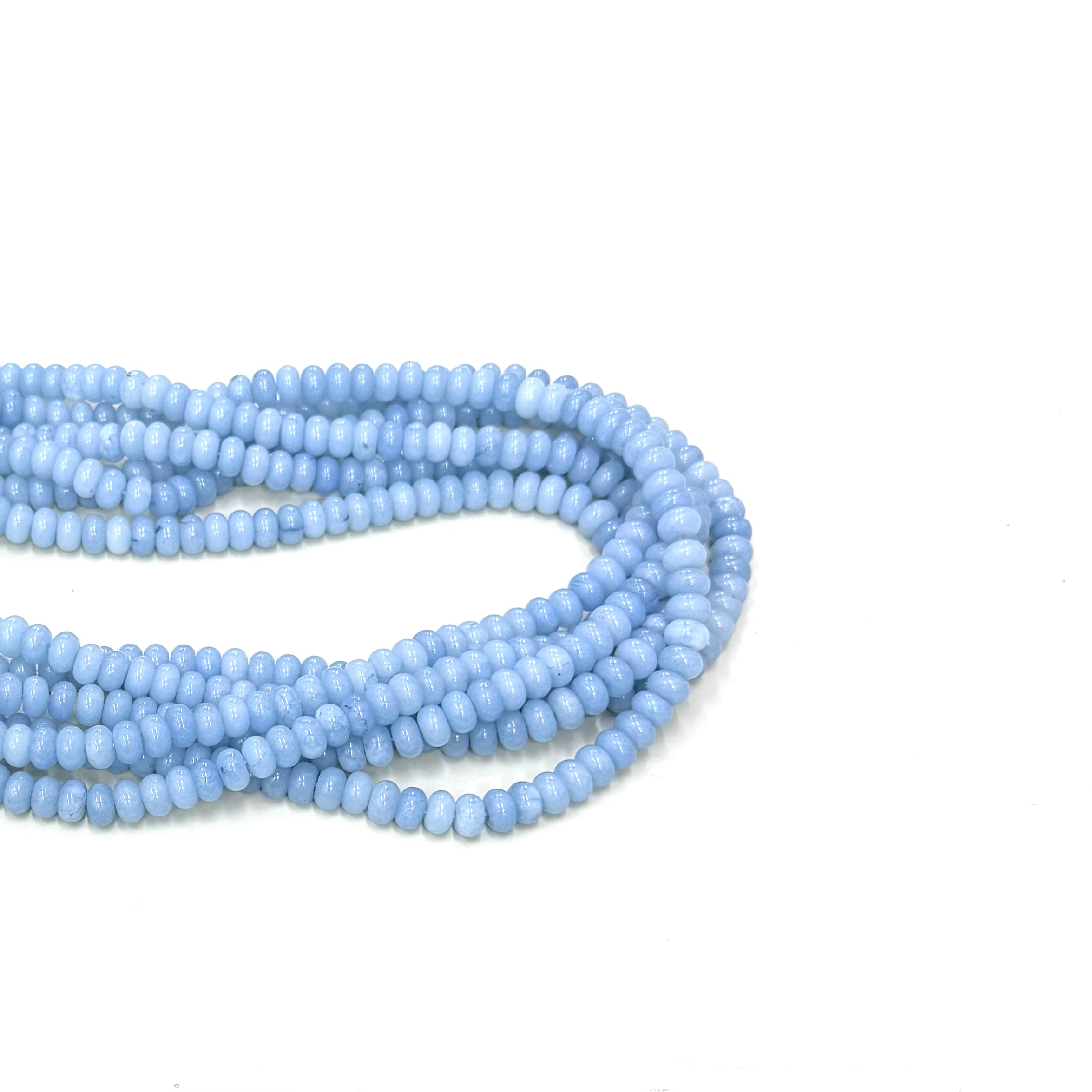 JADE AZUL RONDELL LISO 8MM