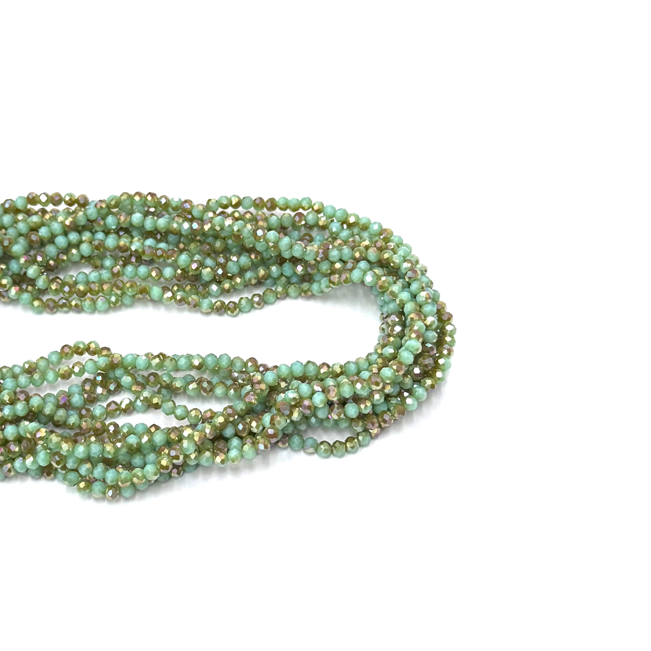 CRISTAL CHATO | 4MM | BICOLOR TURQUESA DORADO