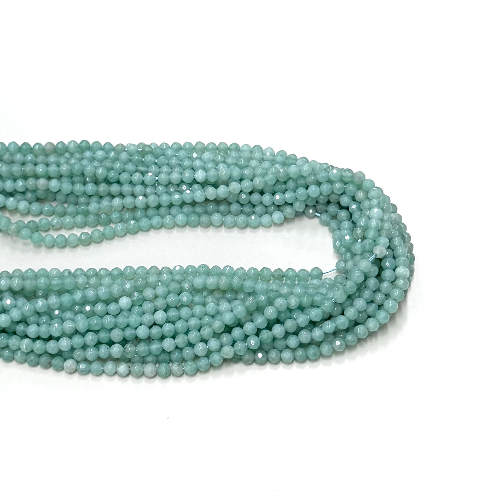 AGATA FACETADA | 4.5MM | VERDE JADE CLARO