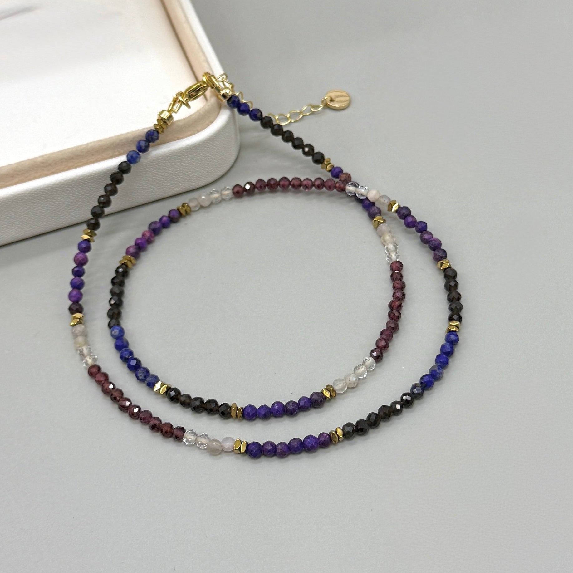 COLLAR | MIX GRANATE Y LAPISLAZULI