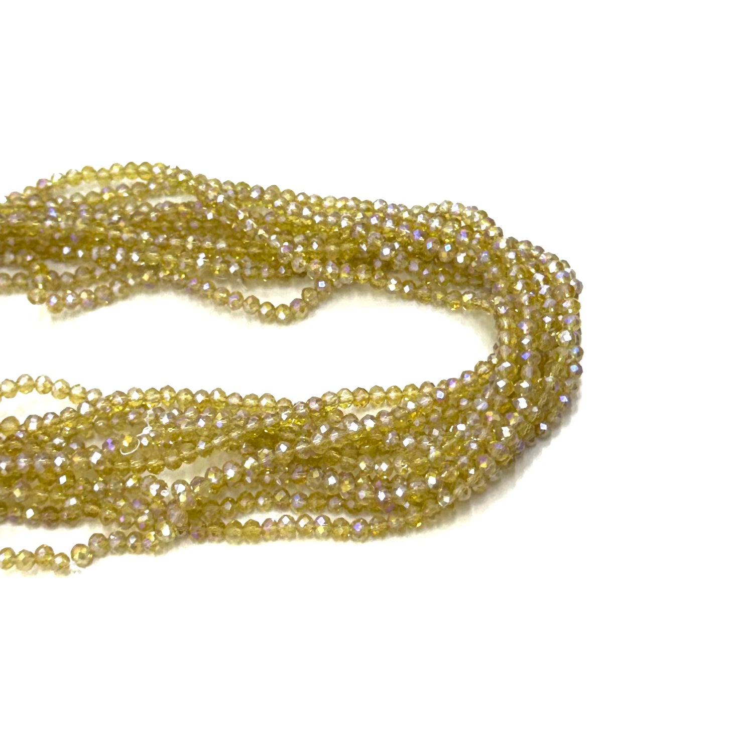 Cristal Chato | 4mm | Tornasol Verde Oliva 2