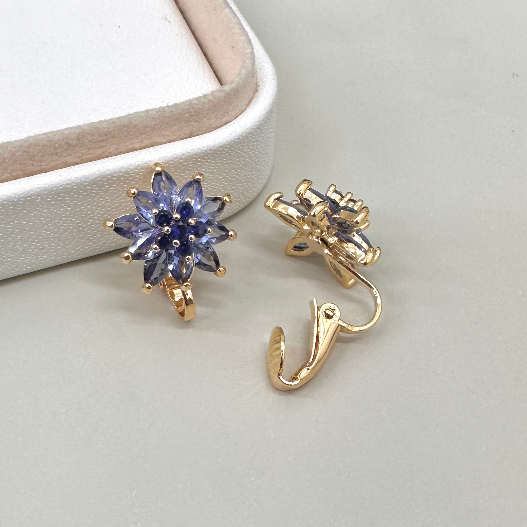 AROS CLIP | FLOR | CIRCONITA AZUL