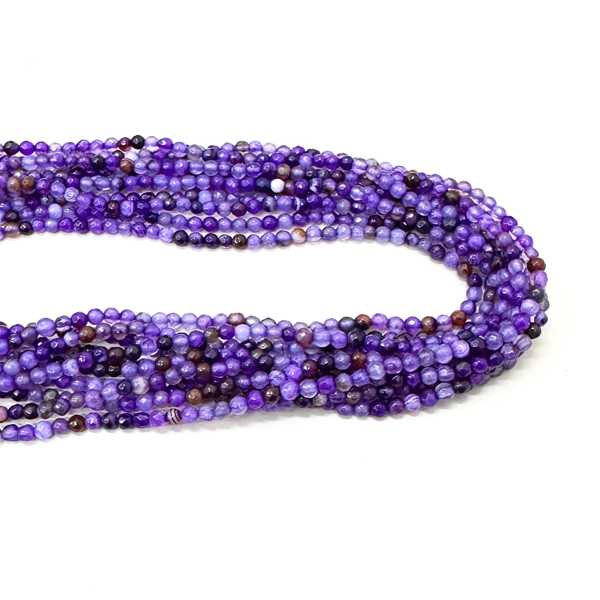 AGATA FACETADA | 3MM | MIX MORDADO CAFE