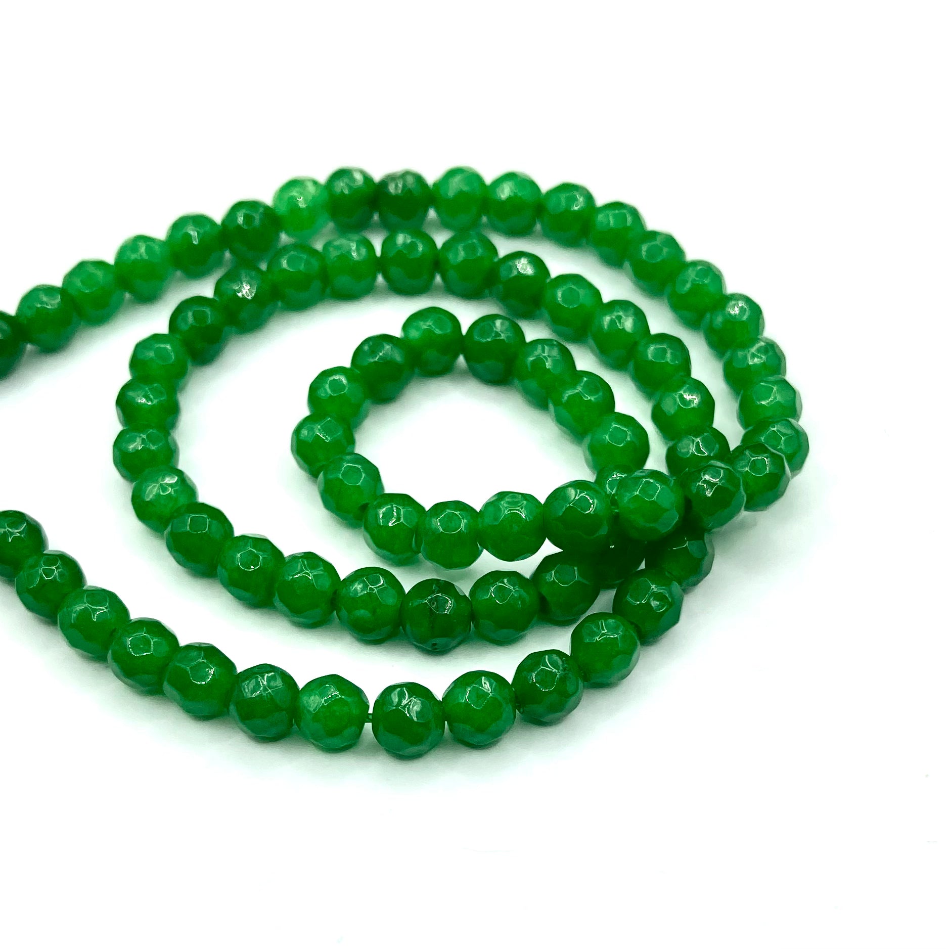 AGATA FACETADA | 4MM | VERDE PASTO