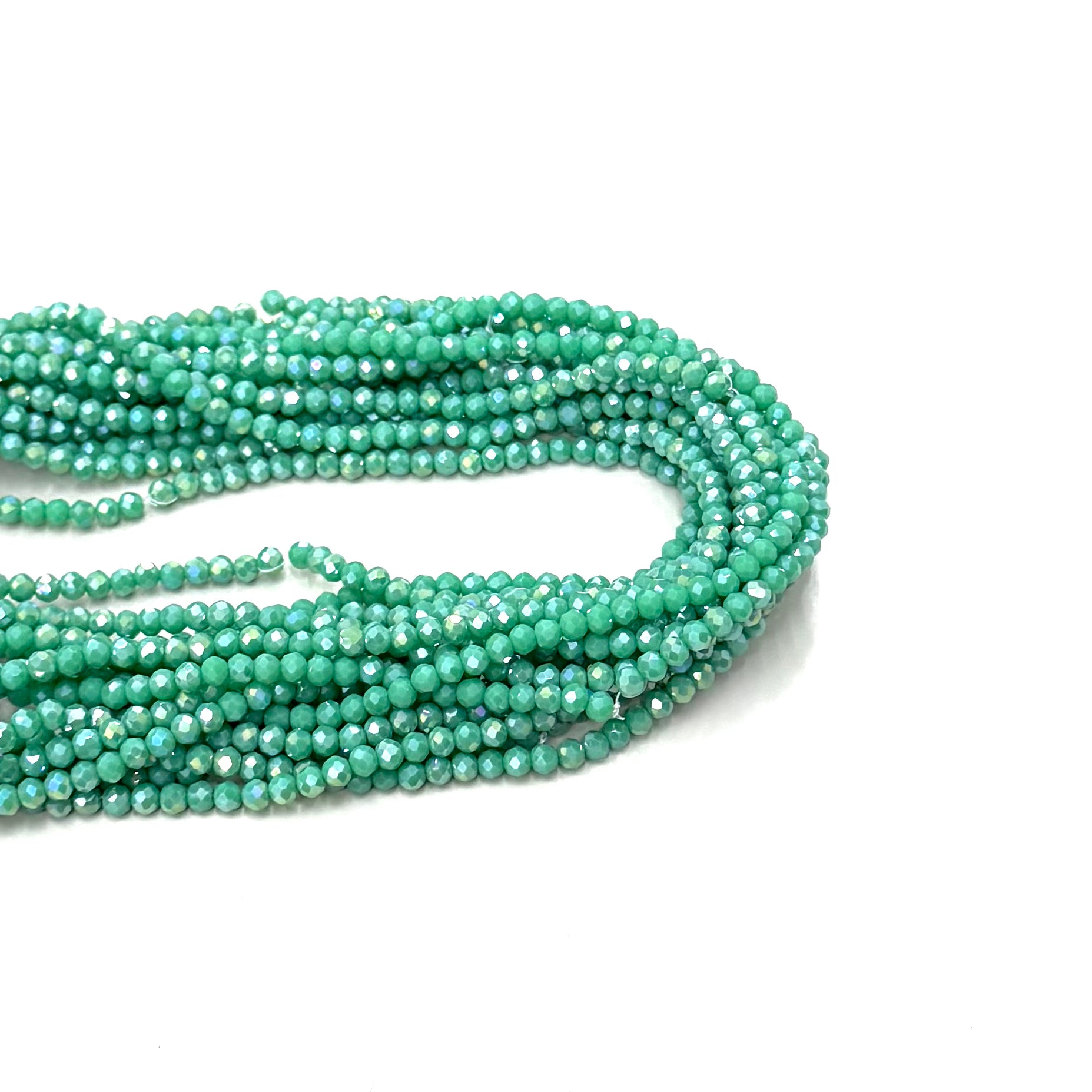 Cristal Chato | 4.4mm | Tornasol Verde Turquesa