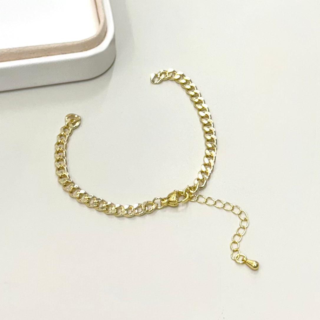 BASE PARA PULSERA | CADENA BAÑO DE ORO 14K