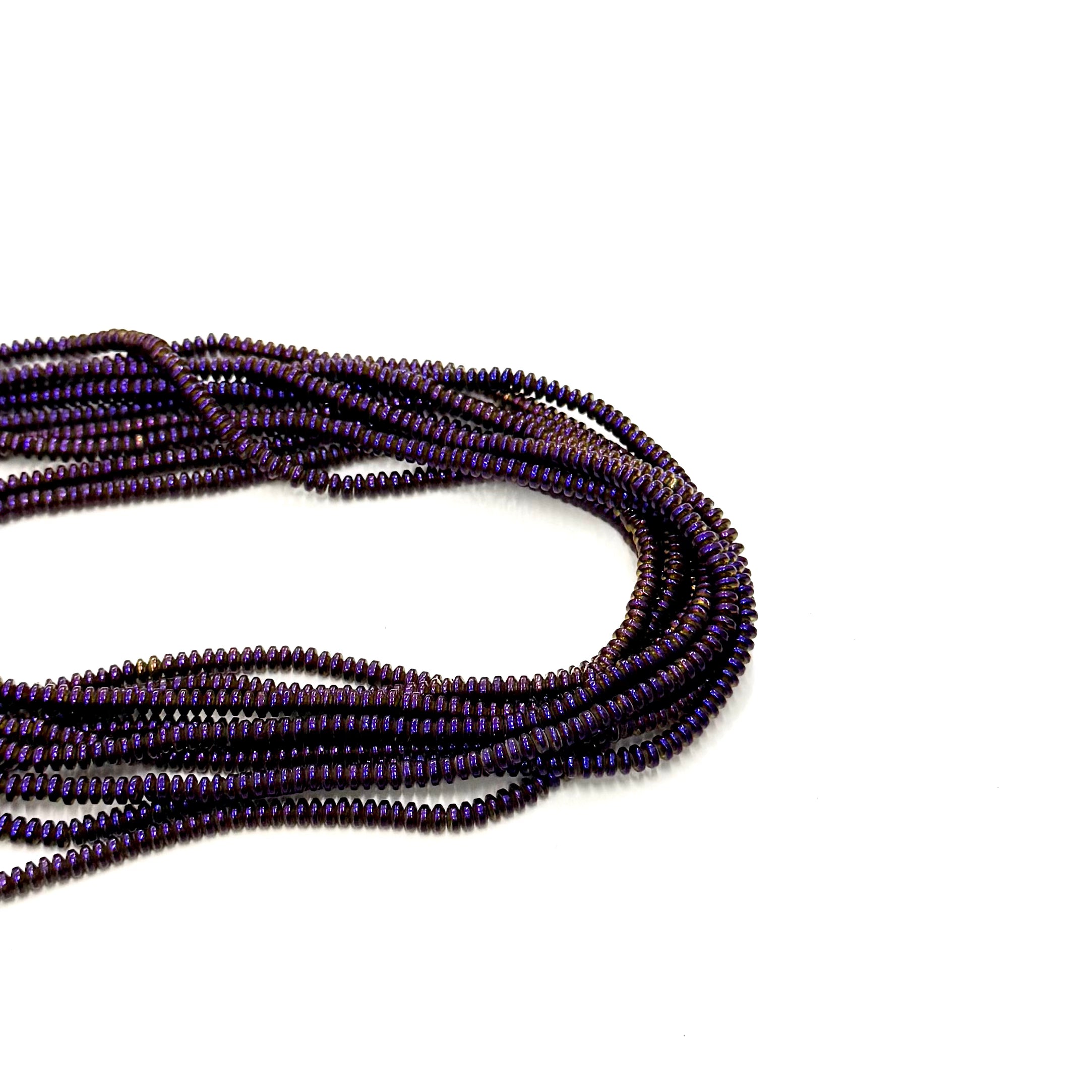 HEMATITA RONDELL | 5×1.5MM | MORADO