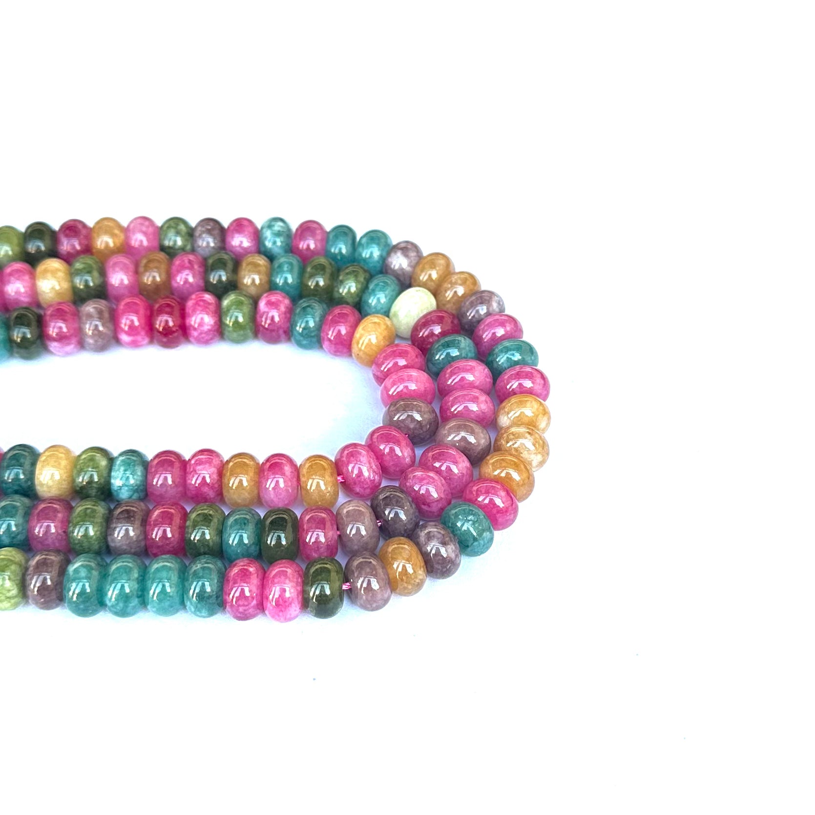 JADE TURMALINA RONDELL LISO 10MM