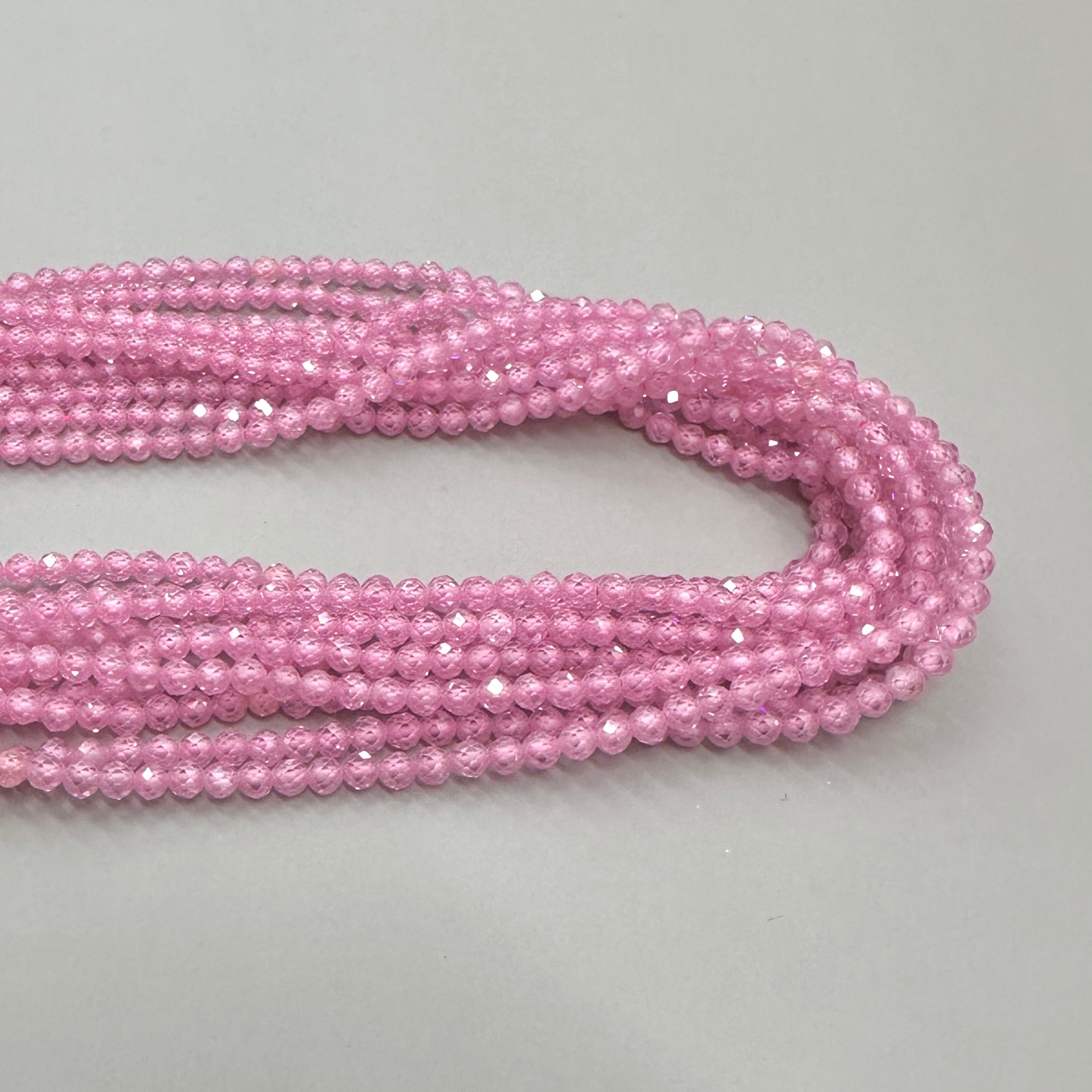 CIRCONITA MICROFACETADA | ROSADO | 3MM