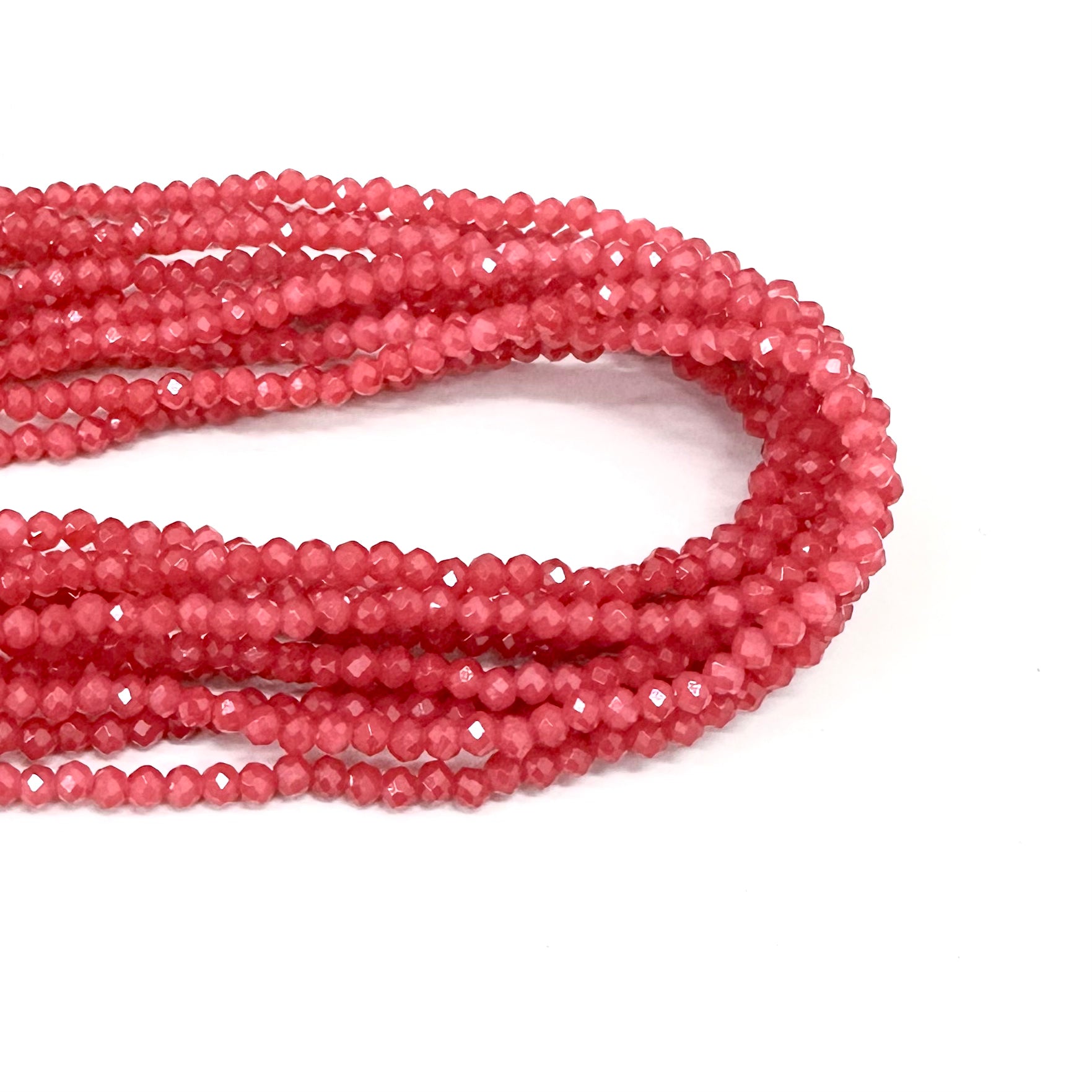 CRISTAL CHATO | 3.8MM | ROJO SANDIA OPALESCENTE