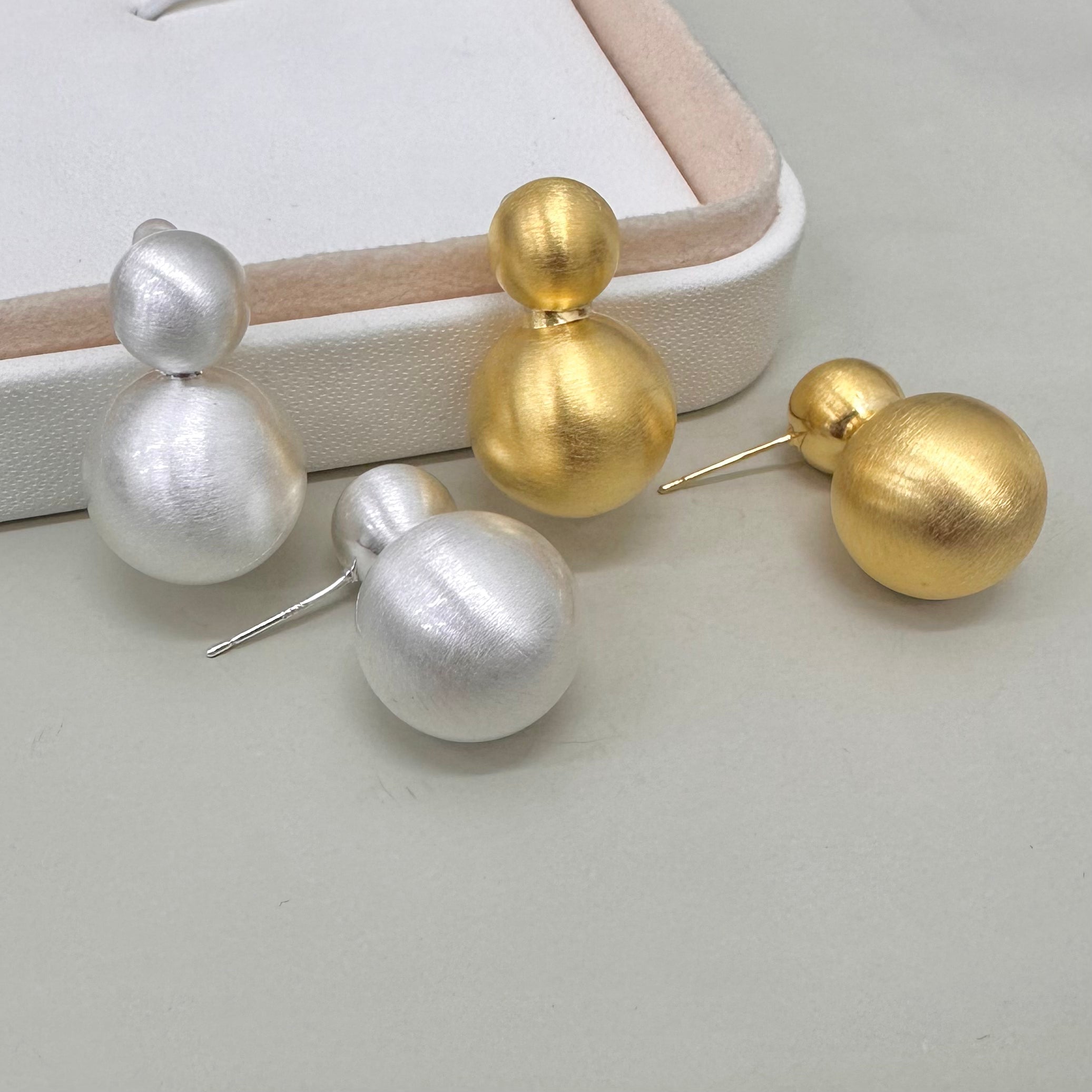 AROS BAÑO DE ORO | PERLAS | 25MM