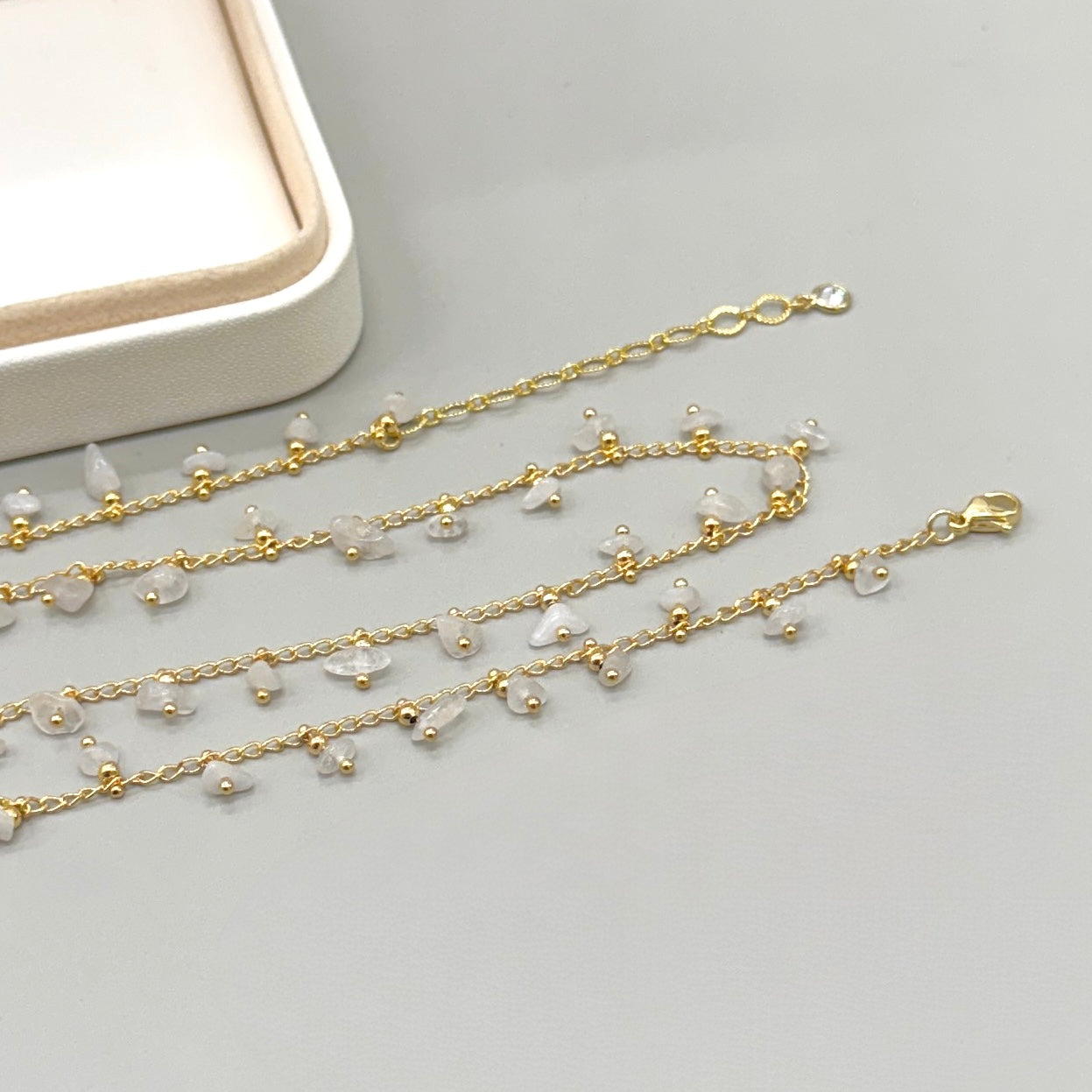 COLLAR | CADENA CON CHIP | CUARZO BLANCO