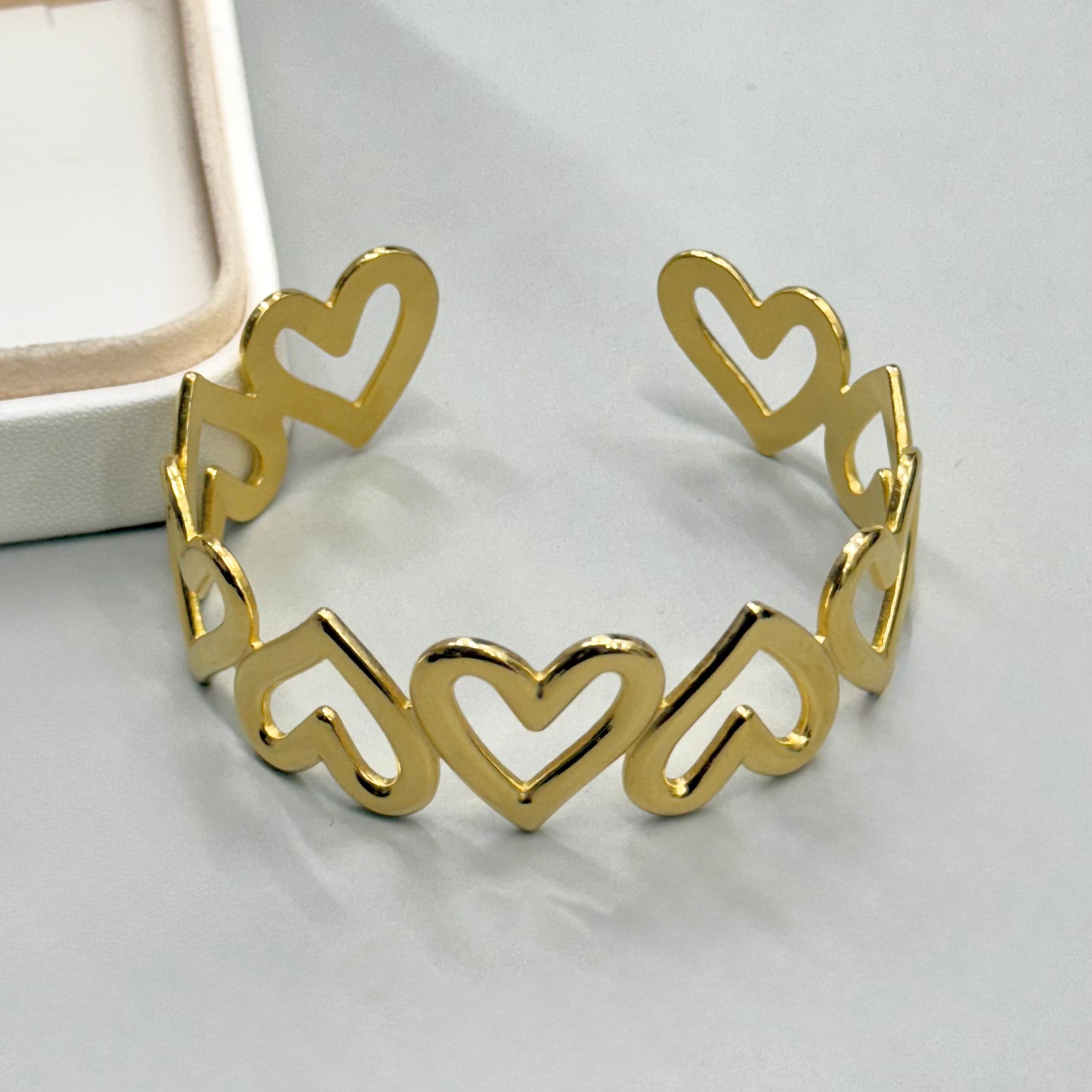 PULSERA RIGIDA | DISEÑO CORAZONES