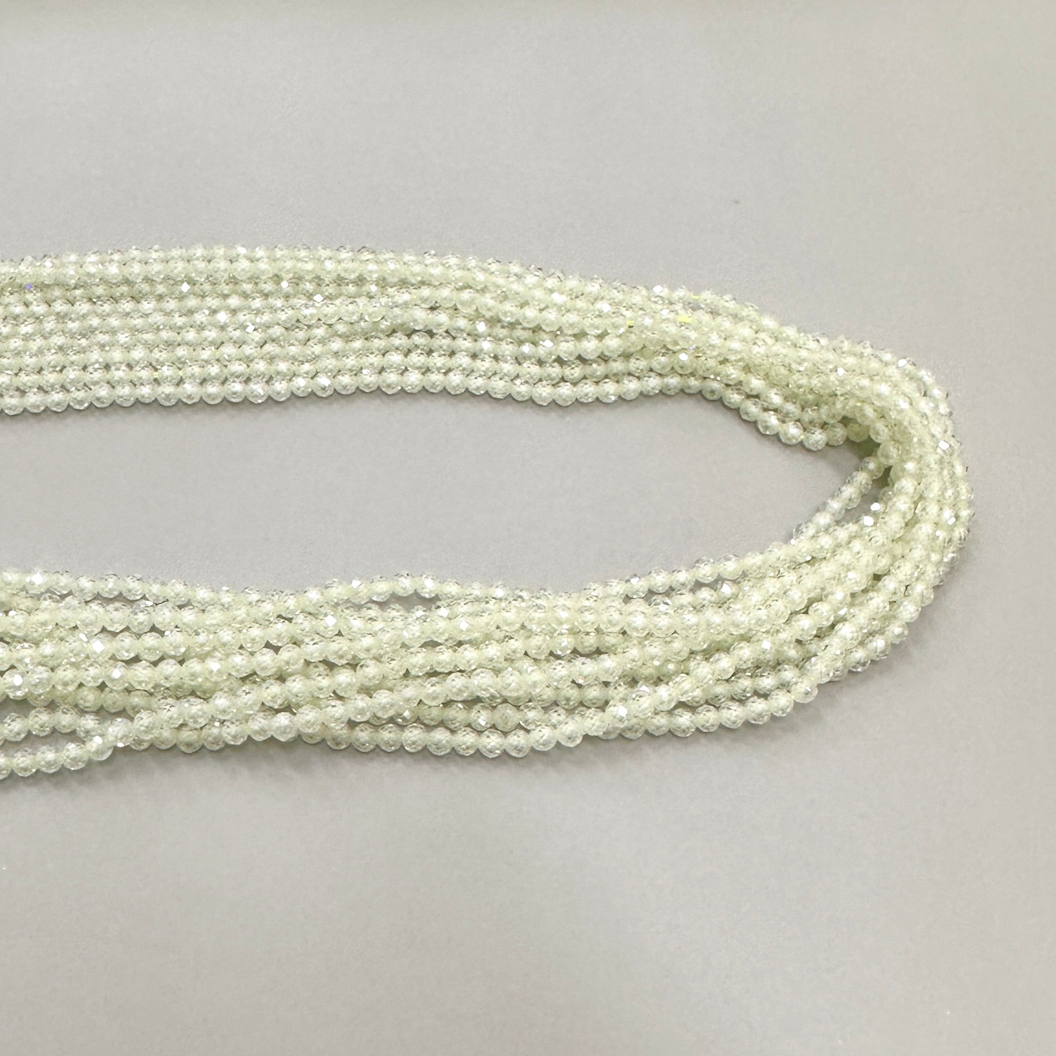 CIRCONITA MICROFACETADA | VERDE EXTRA CLARO | 3MM