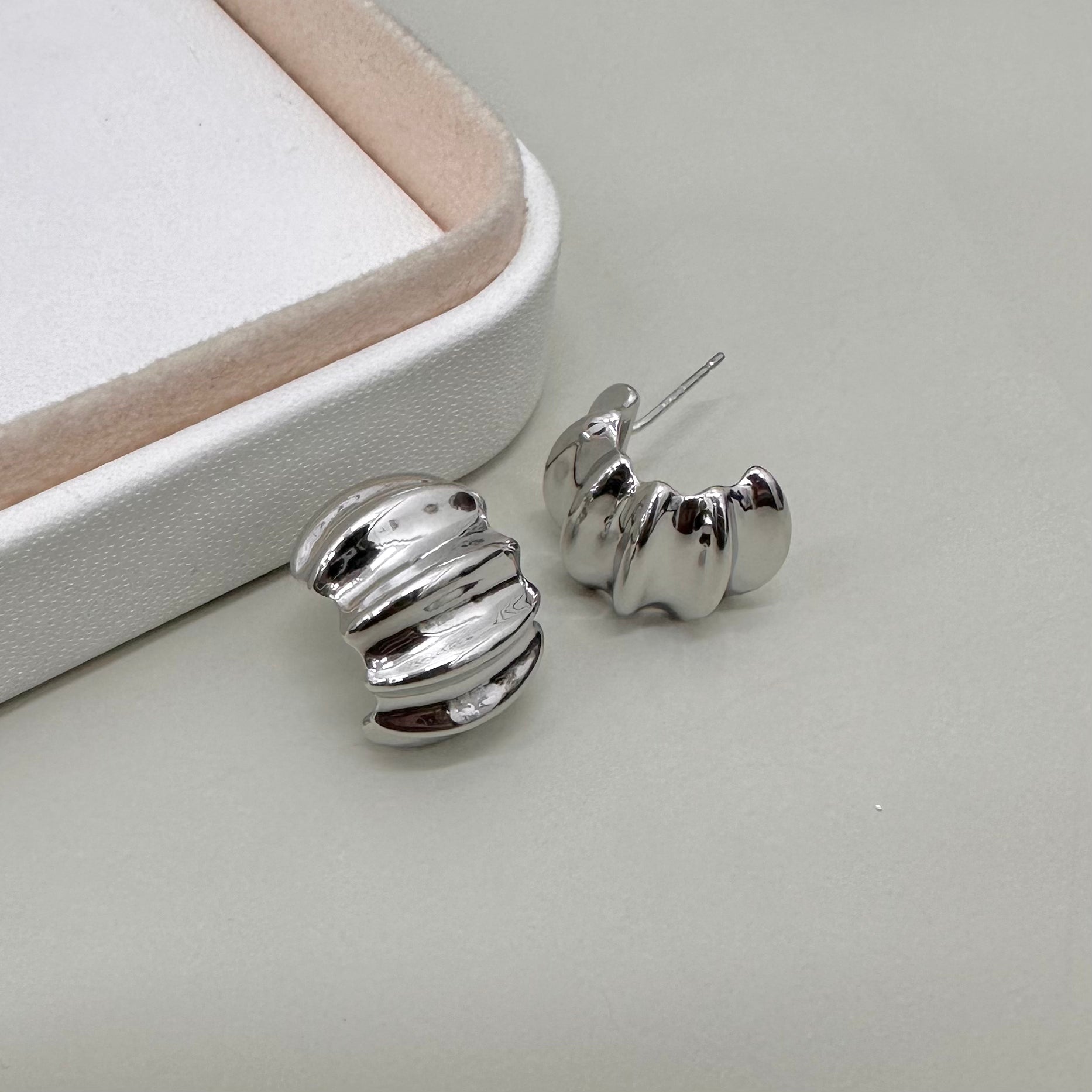 AROS BAÑO DE ORO | CARACOLITOS | 17MM X 15MM