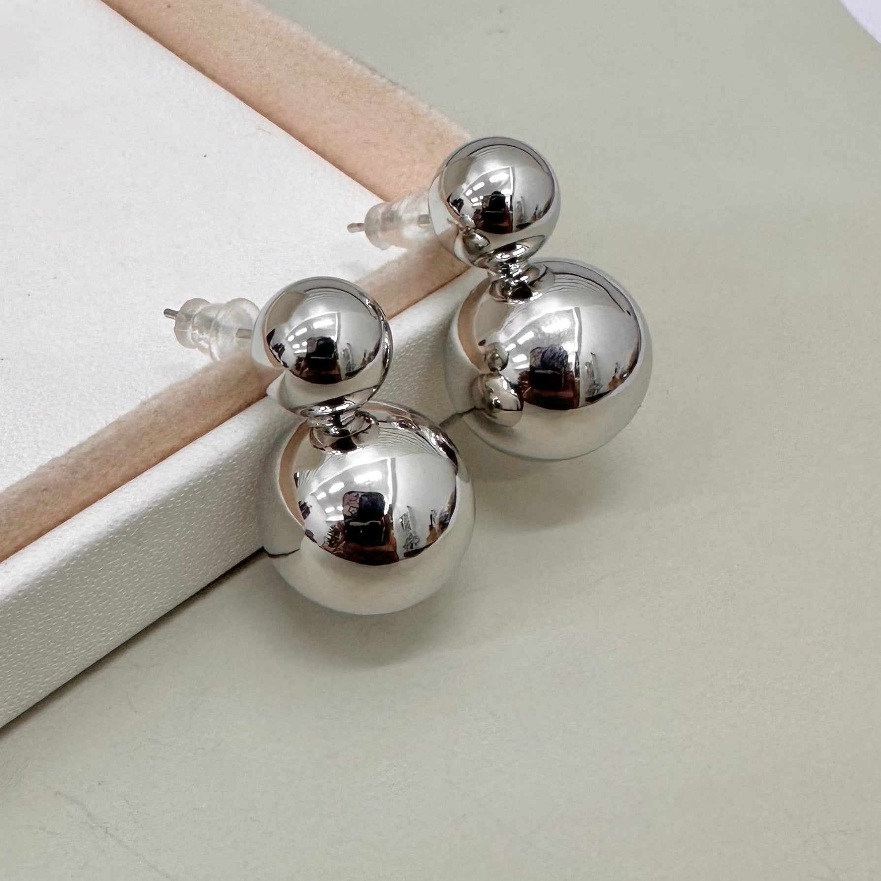 AROS BAÑO DE ORO | DOBLE ESFERA | 27MM