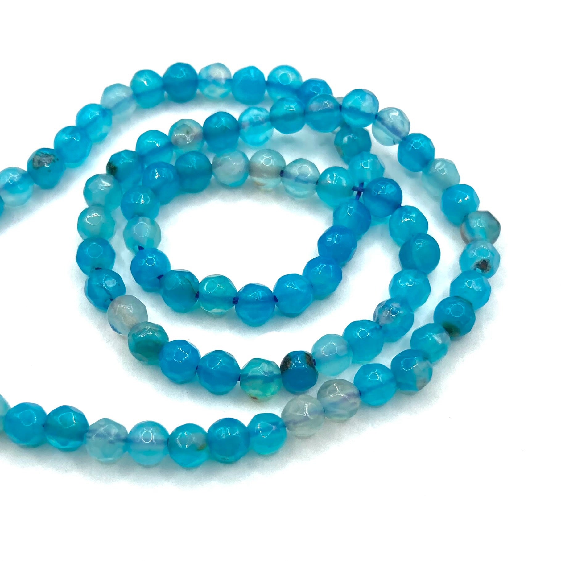 AGATA FACETADA | 4MM | CALIPSO MATIZADO