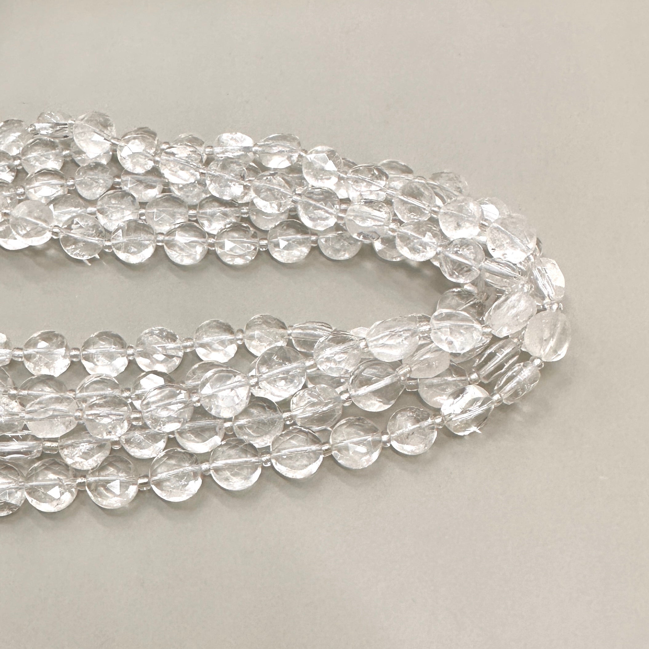 PIEDRA COIN FACETADA  | CUARZO CRISTAL