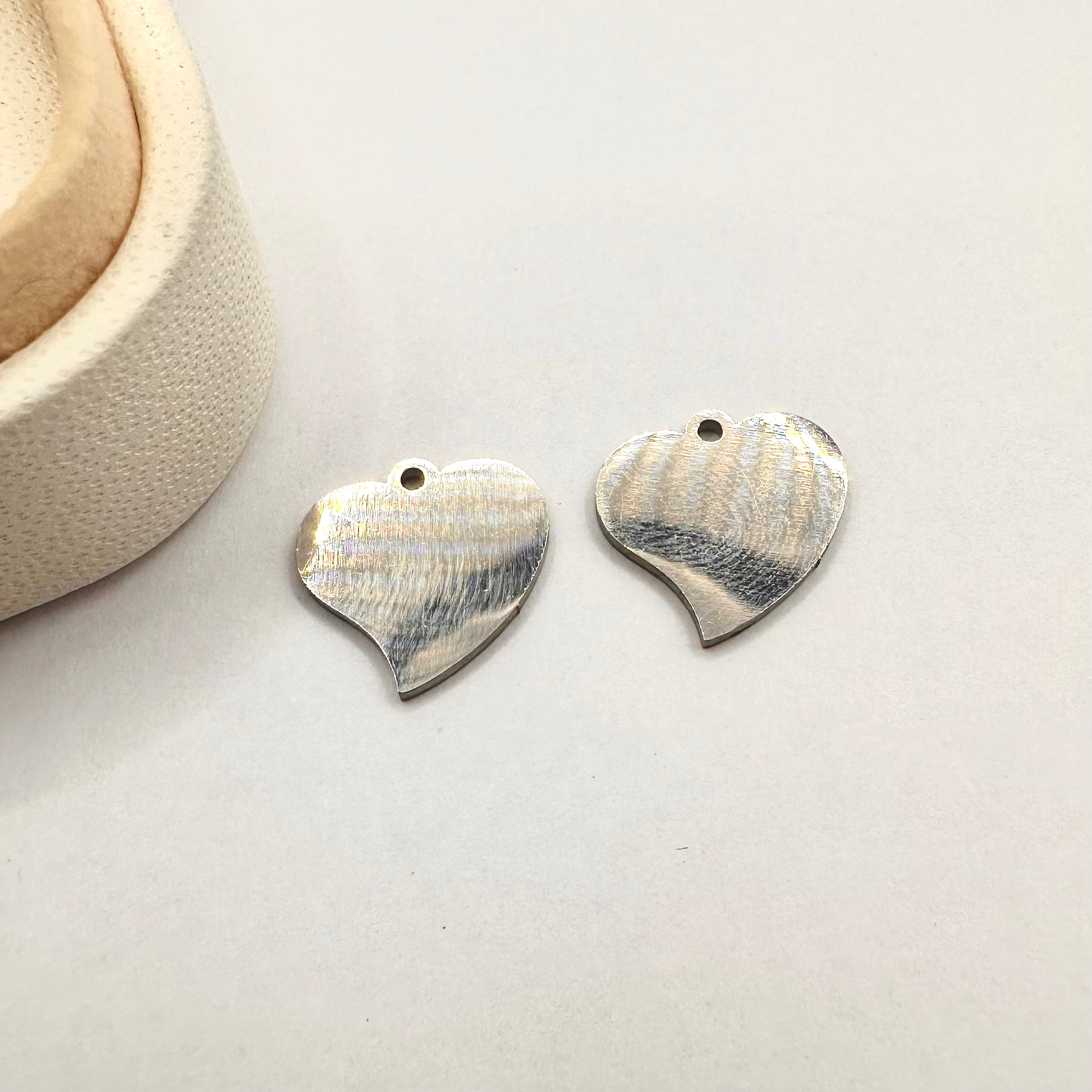 COLGANTE ACERO | CORAZON CURVO