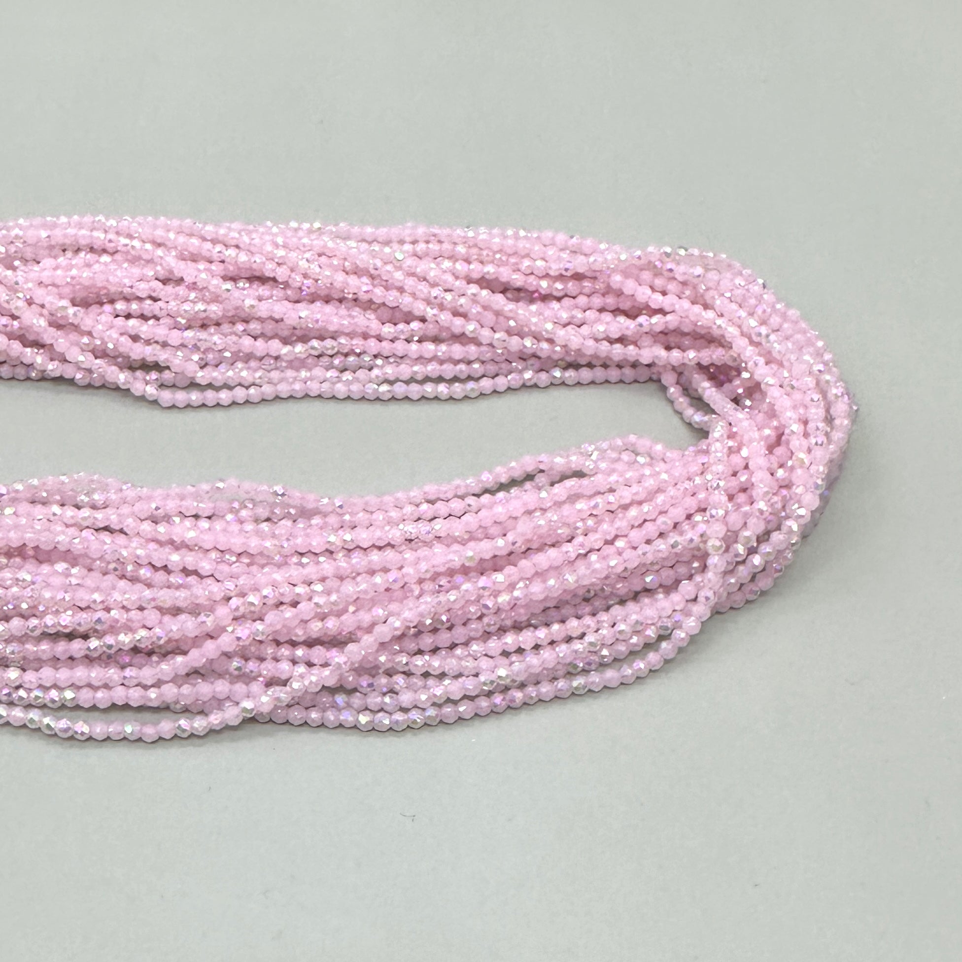 CRISTALES MINERALES FACETADO | ROSA OPALESCENTE TORNASOL