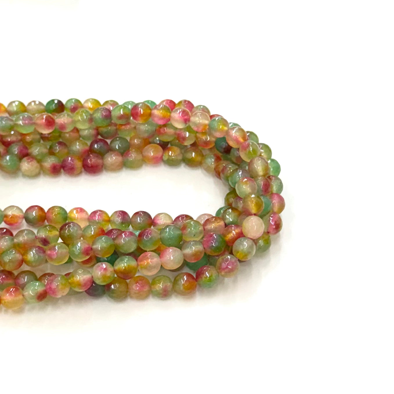 AGATA FACETADA | 8MM | BICOLOR VERDE FUCSIA