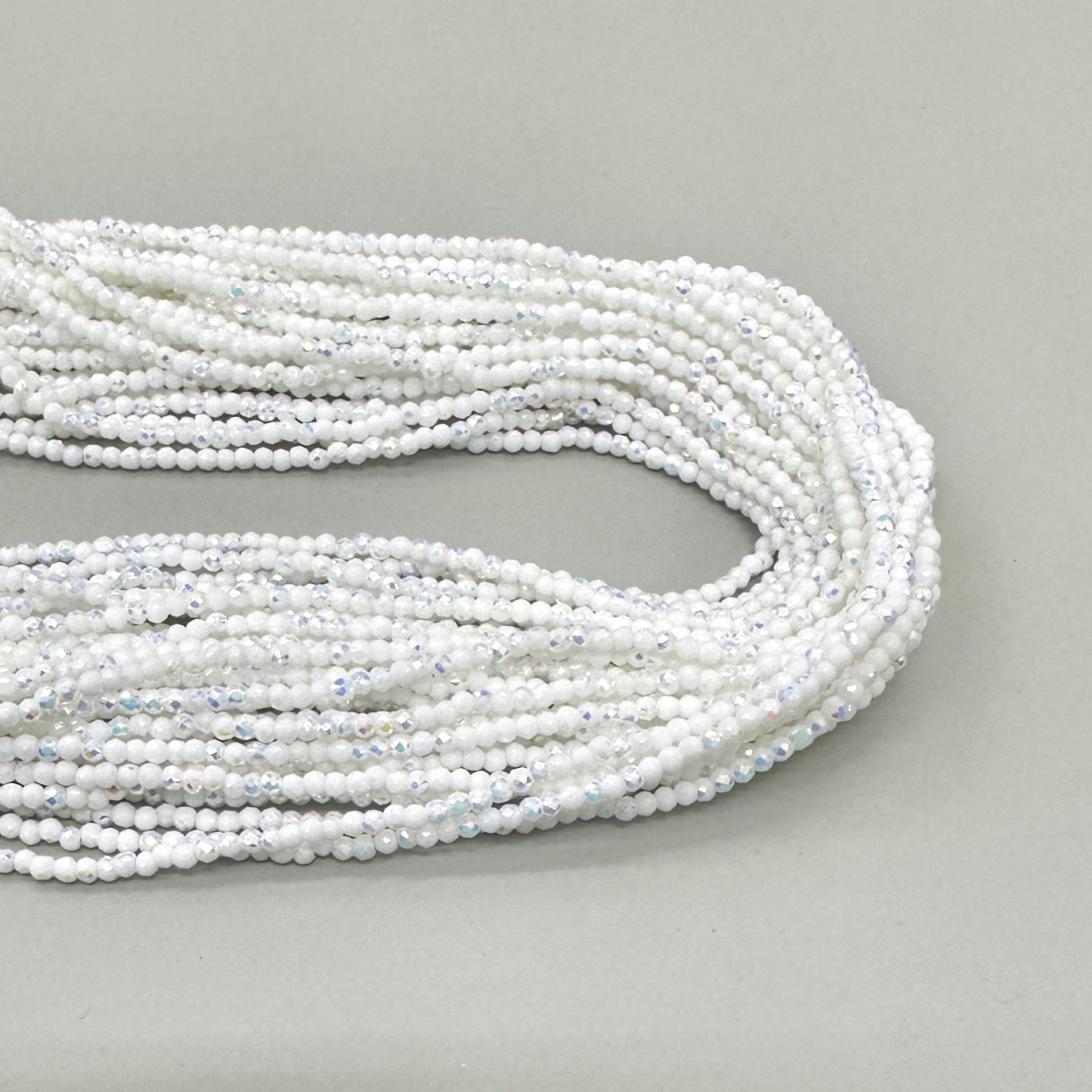 CRISTALES MINERALES FACETADO | BLANCO TORNASOL